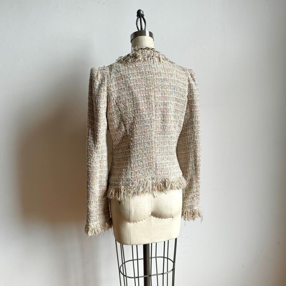 MCGINN FOR NORDSTROM 'Elizabeth' Pastel Tweed Boucle Blazer - Picture 5 of 10
